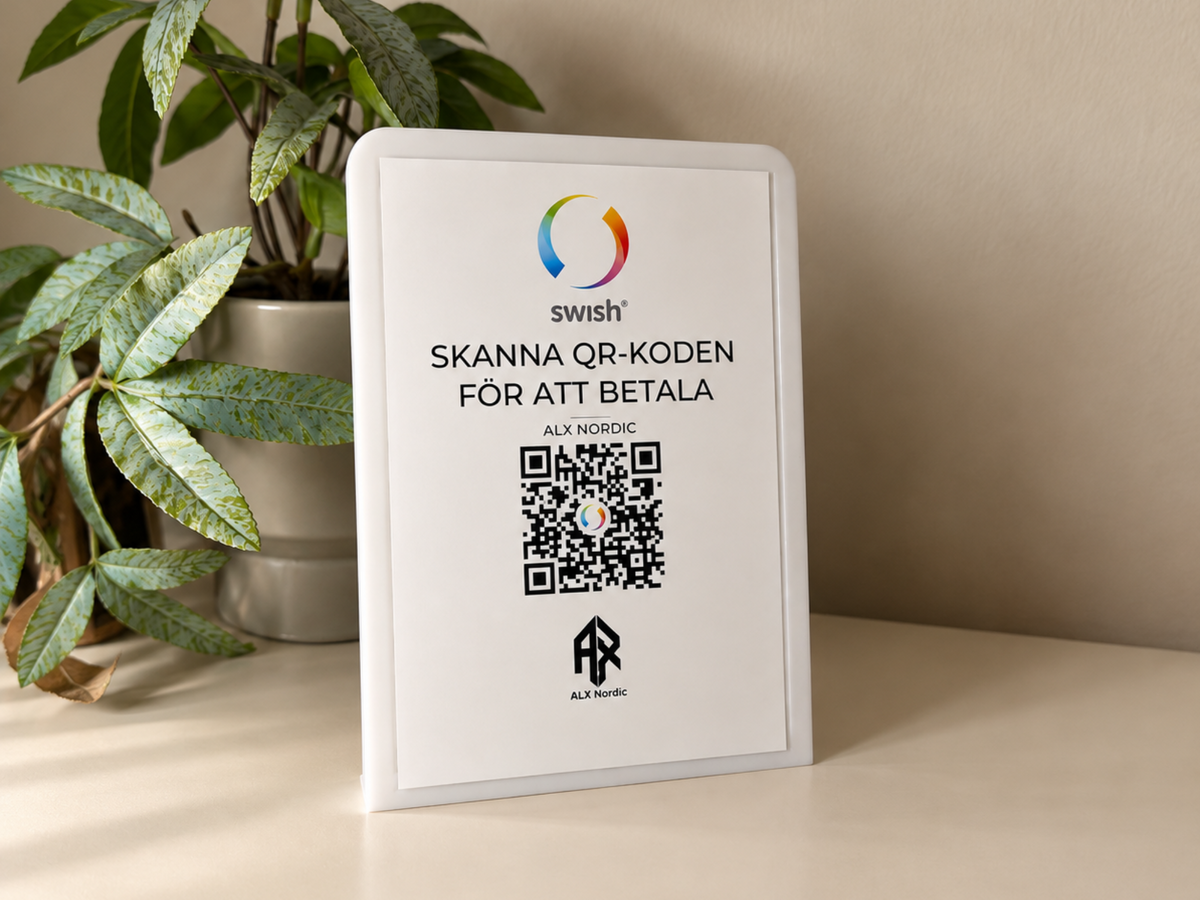 Swish QR-skylt